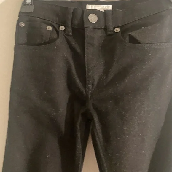 Black Burberry boys straight skinny jeans NWT size 8 Yr (98)